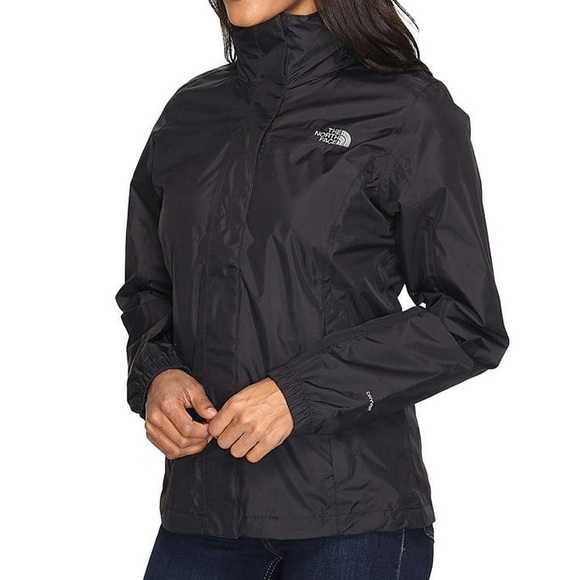 The North Face Women's Black Resolve 2 Lightweight Rain Jacket size Large - Picture 2 of 10